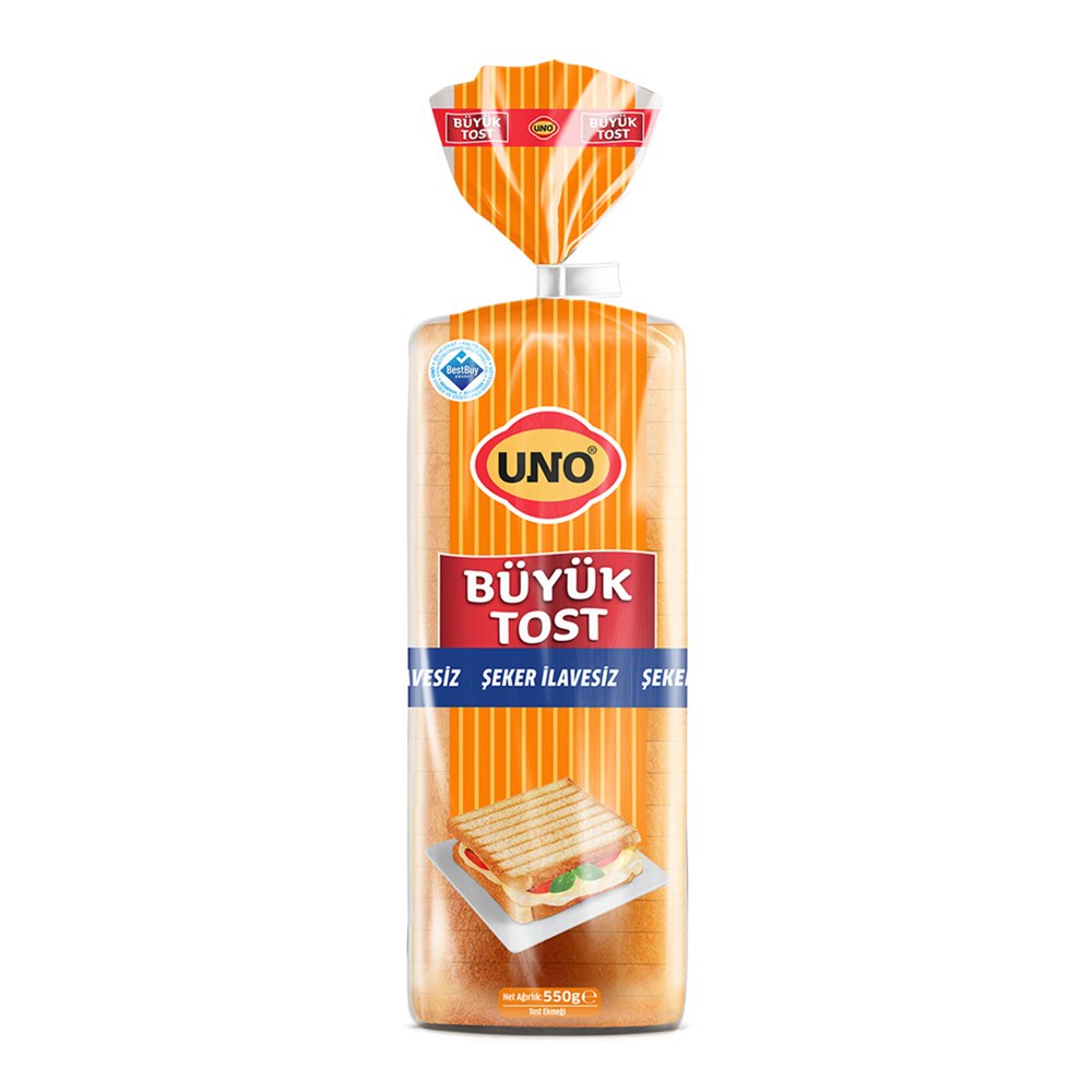 Uno Tost Ekmeği Büyük 550 g