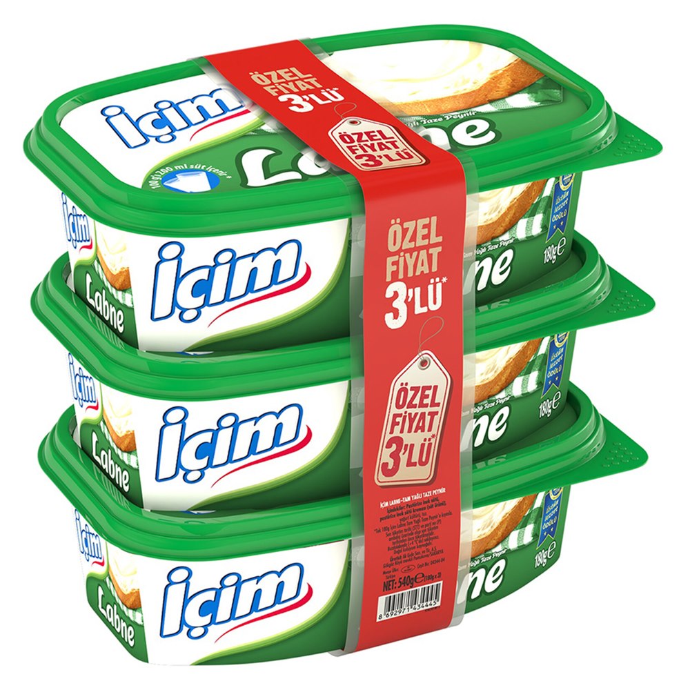 İçim Labne Peyniri 3×180 g