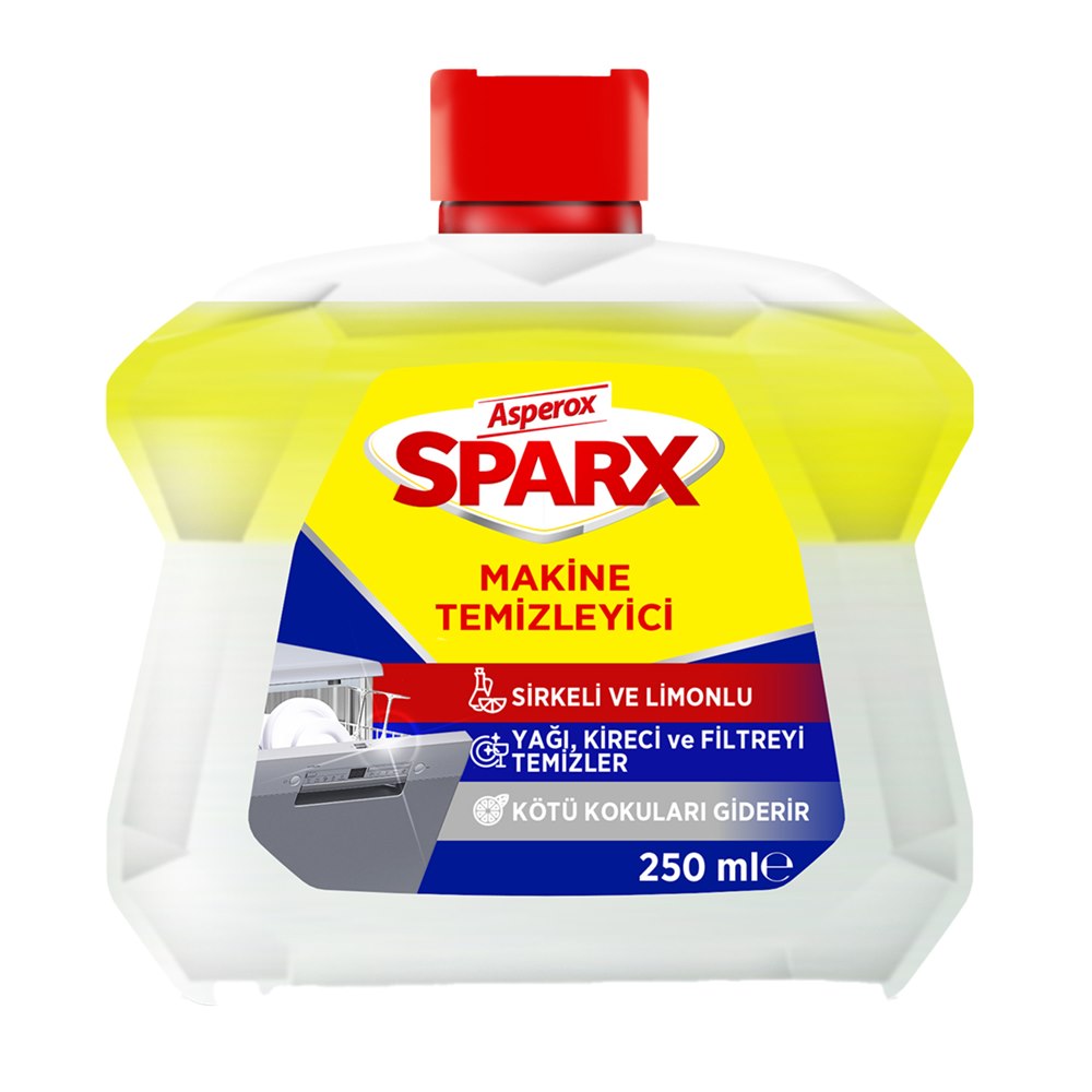 Asperox Sparx Çift Faz Bulaşık Makinesi Temizleyicisi 250 ml