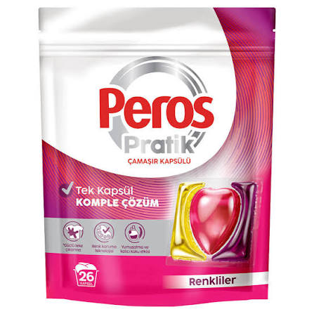 Peros Pratik Çamaşır Kapsülü Renkliler 26'lı