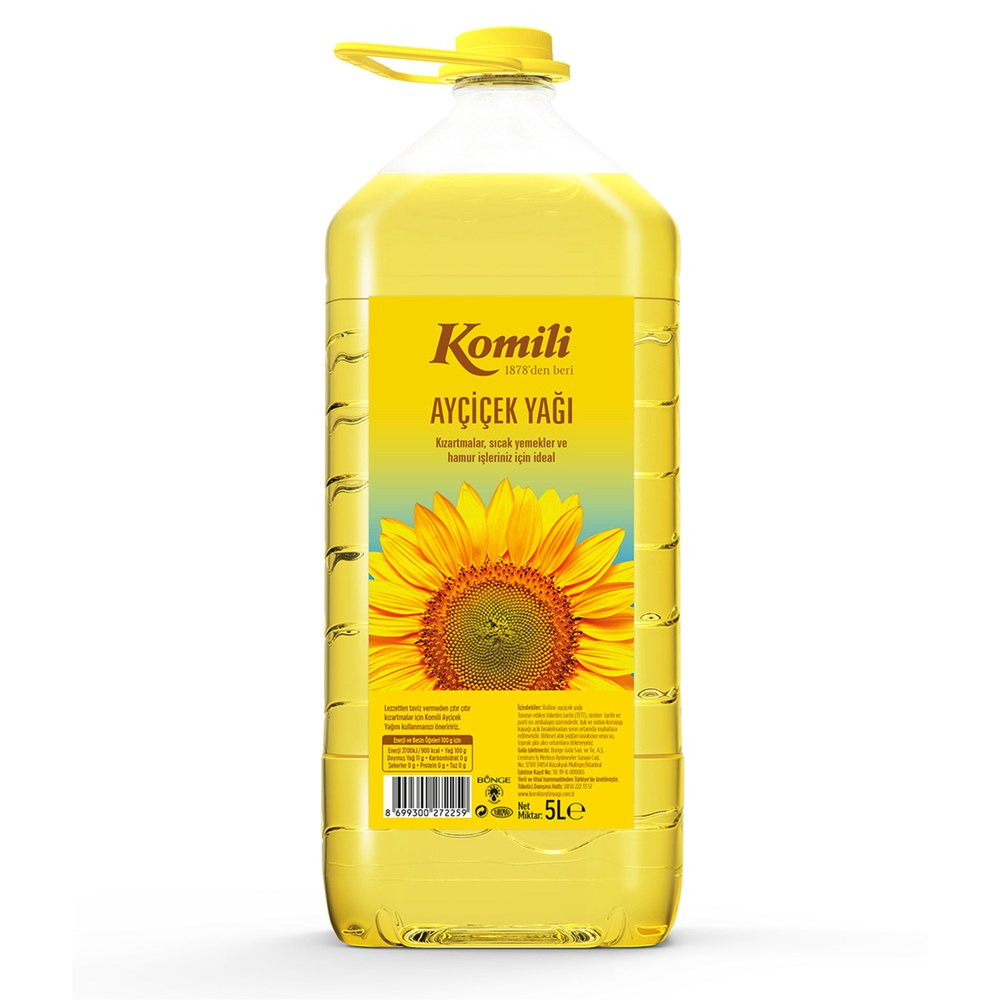 Komili Ayçiçek Yağı Pet 4 L
