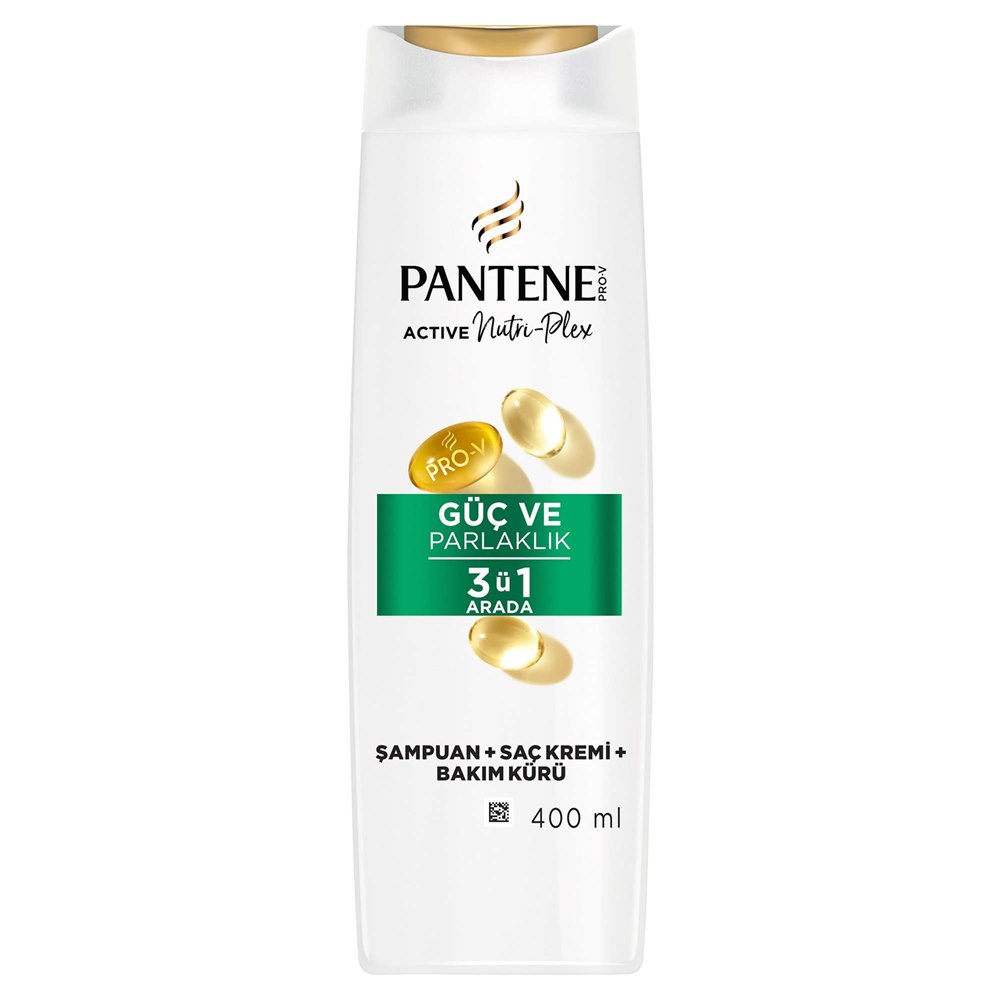 Pantene Şampuan 3'ü 1 Arada Güç ve Parlaklık 400 ml