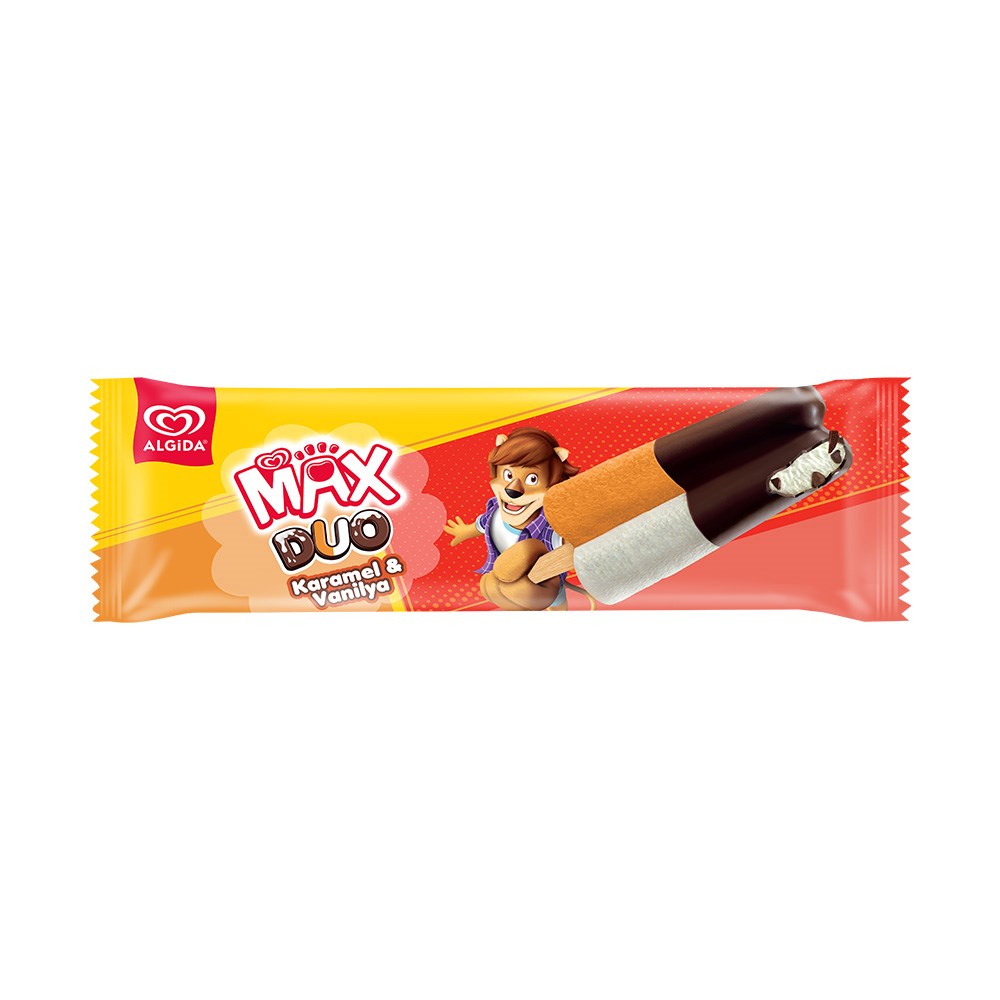 Algida Max Duo Karamel Vanilya Dondurma 55 ml