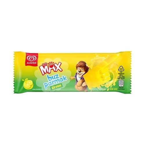 Algida Max Buz Parmak Limon Dondurma 50 ml