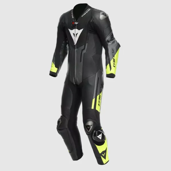 MISANO 3 D-AIR® - MEN'S 1-PIECE MOTORCYCLE PERFORATED LEATHER SUIT WITH AIRBAG BLACK - Kommerzi Motors - Ürün Görseli 1