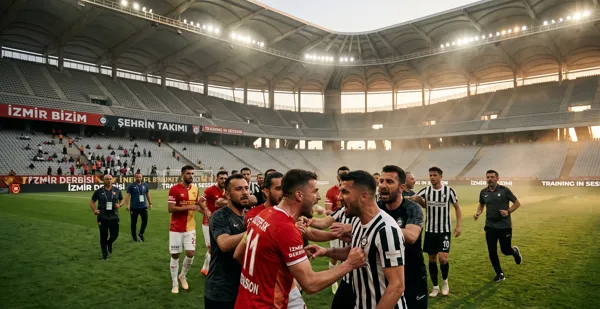 DERBİ ÖNCESİ GERİLİM: İki takımın yıldızları antrenmanda tartıştı - Mert Yv. - Ürün Görseli 1