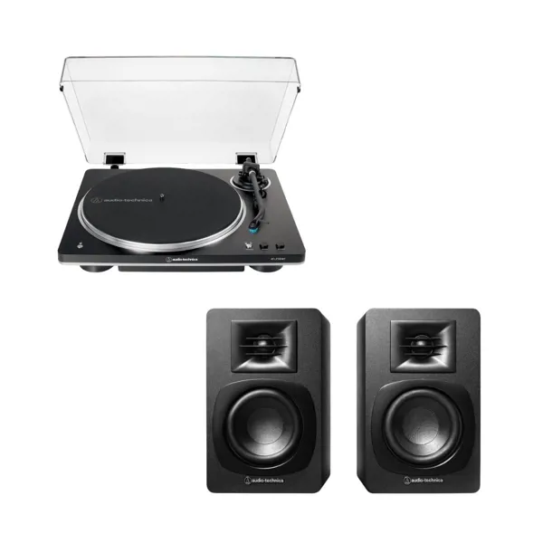 Audio Technica AT-LP70XBT Pikap & Audio Technica AT-SP3X Aktif Hoparlör Seti - Audio-Technica - Ürün Görseli 1