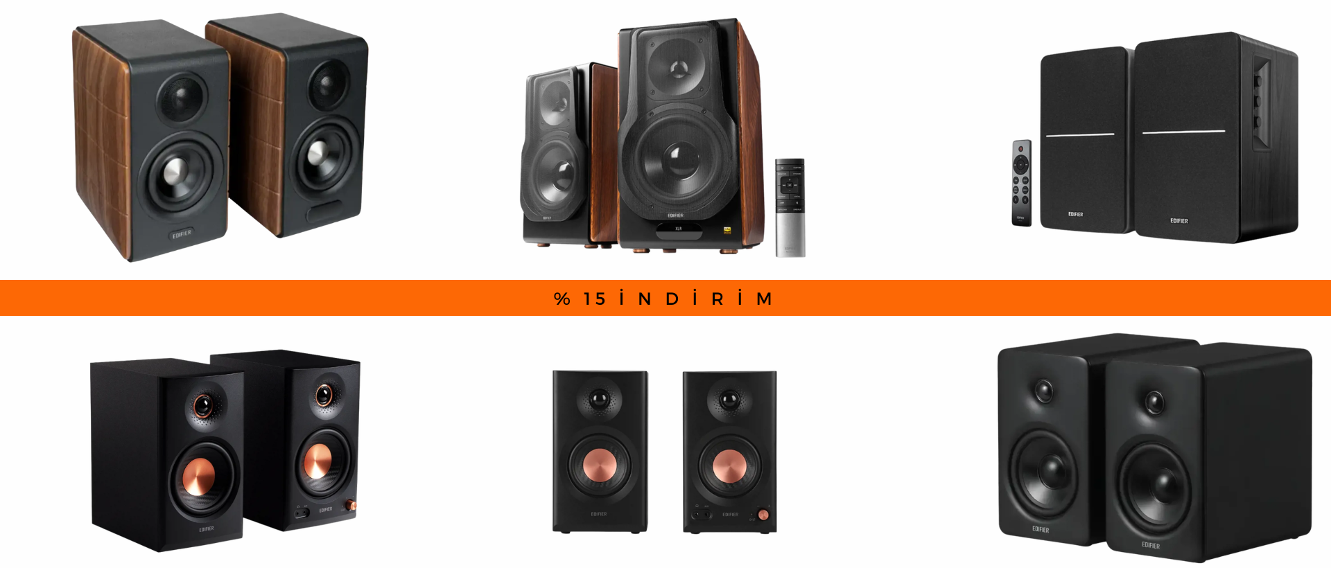 Edifier Hoparlörlerde % 15 İndirim Fırsatı