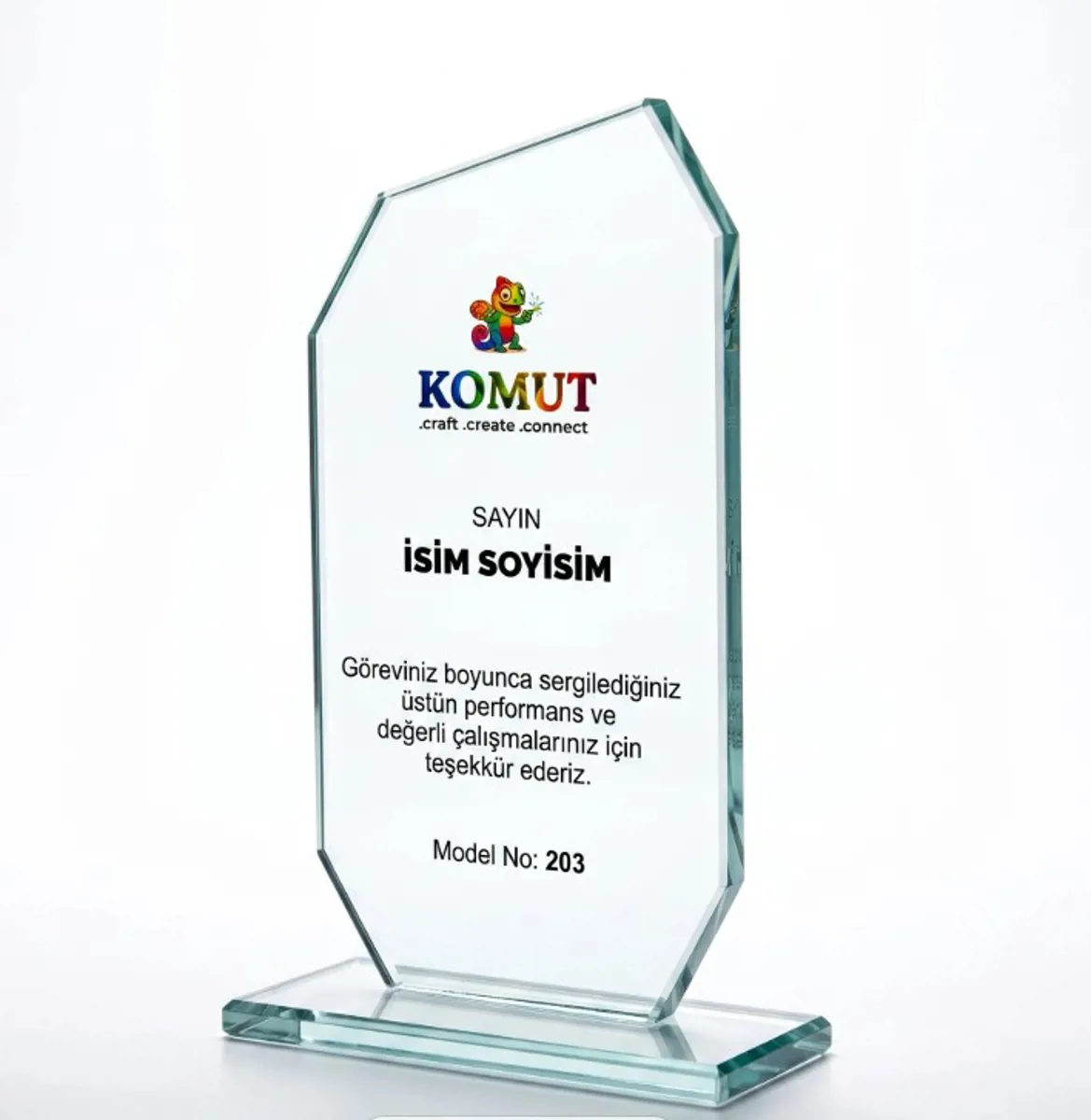 K-203 PLAKET - Kaya Kristal - Ürün Görseli 1