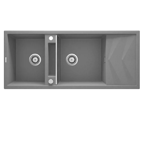 Deante Magnetic Granit Eviye, 2-hazneli, damlalıklı - DEANTE - Ürün Görseli 1