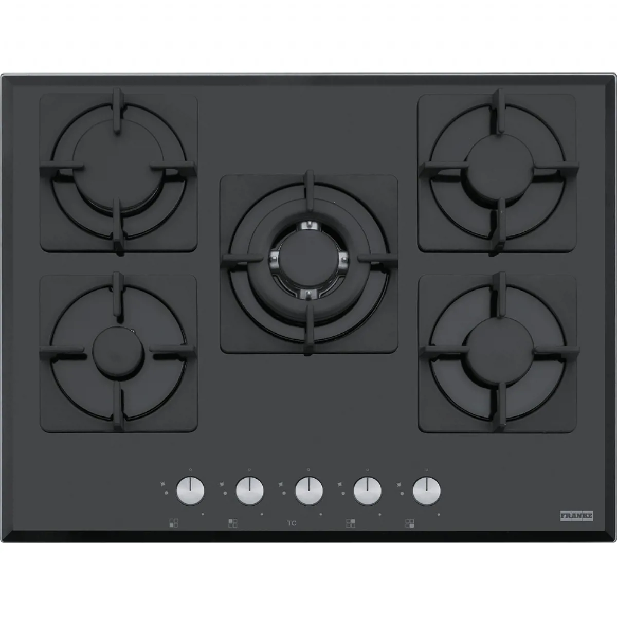 Franke FHNS 705 4G TC BK C - Siyah Cam Ankastre Ocak - FRANKE - Ürün Görseli 1
