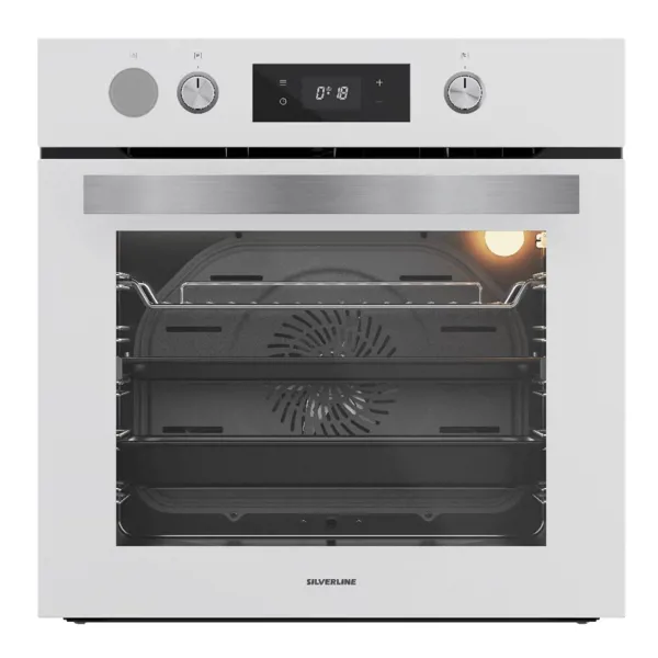 Silverline BO65P4W01 Beyaz Fryart Buhar Destekli Ankastre Fırın - SİLVERLİNE - Ürün Görseli 1