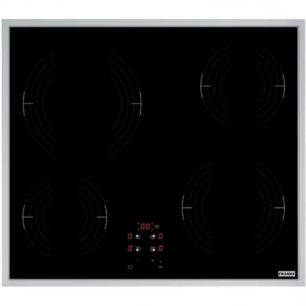 Franke OCAK CAM SERAMİK FRSM 604 C T XS SIYAH CAM INOX ÇERÇEVELİ  - FRANKE - Ürün Görseli 1