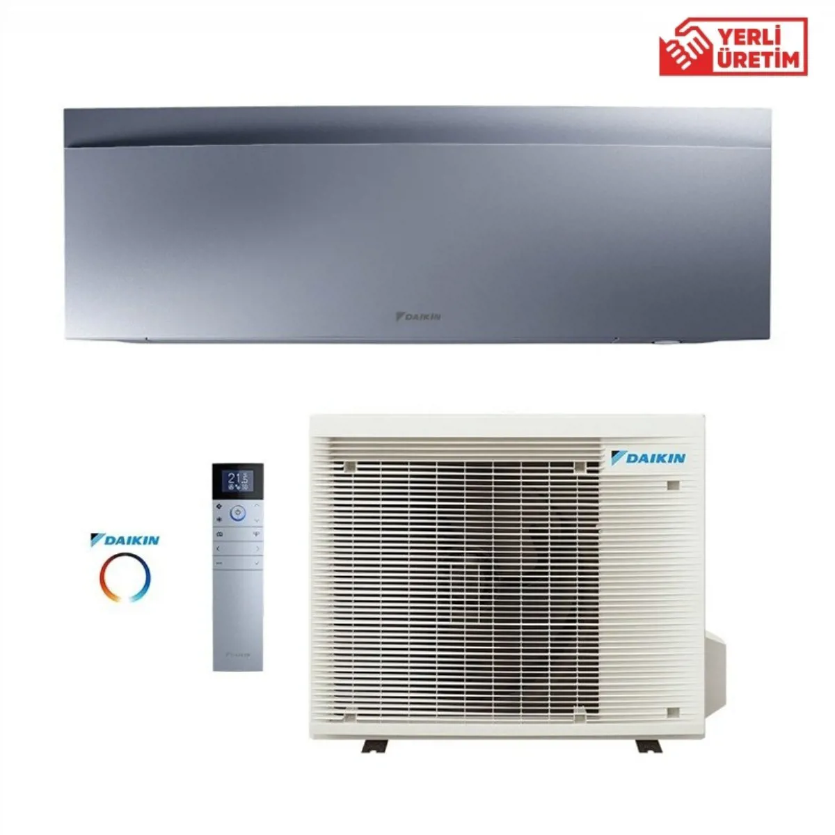 Daikin EMURA III Gümüş 9000 BTU/h A+++ Duvar Klima Wifi (FTXJ25AS9 - RXJ25A9 - DAIKIN - Ürün Görseli 1