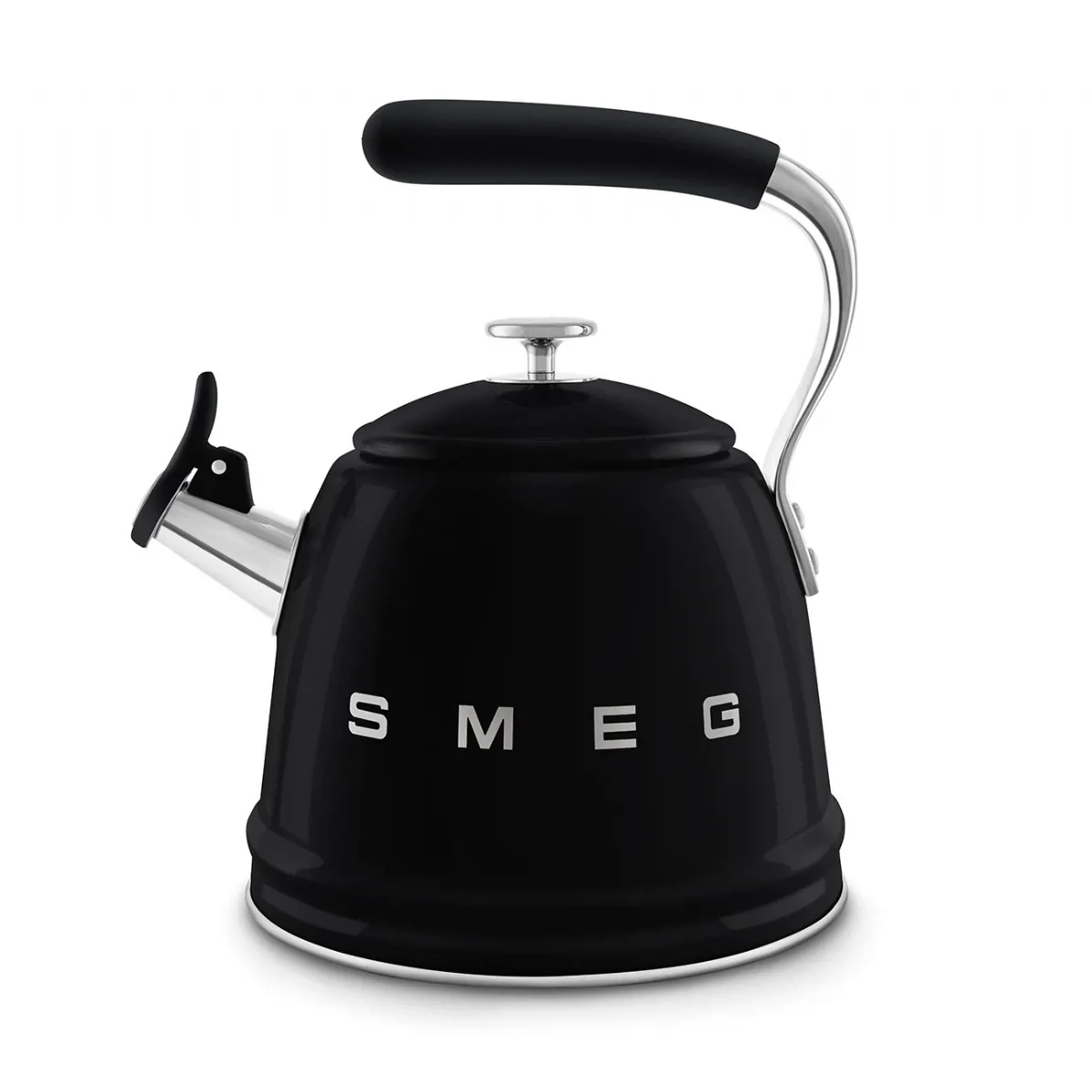 Smeg Düdüklü Whistling Retro Su Isıtıcı Siyah - SMEG - Ürün Görseli 1