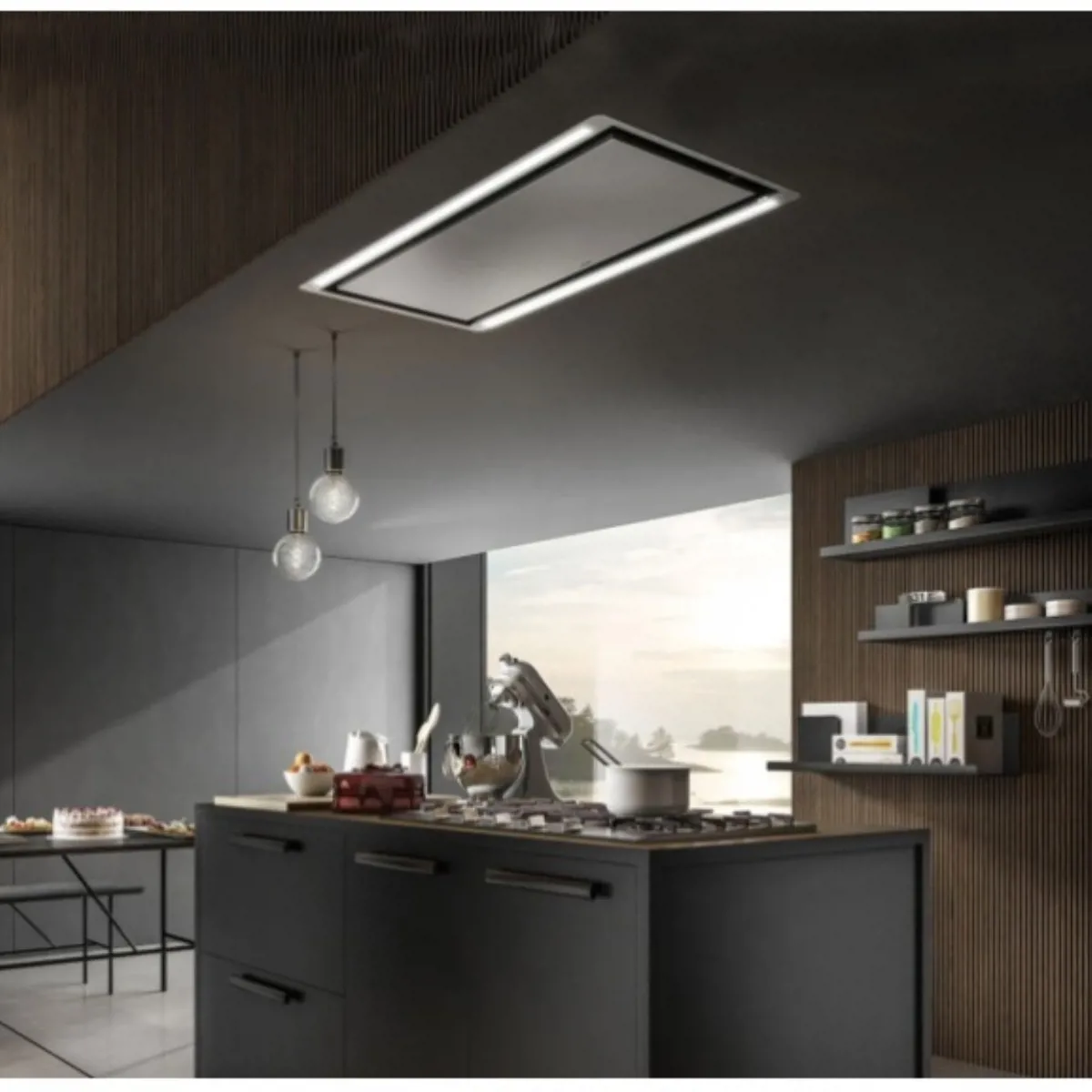 ELİCA  HILIGHT-X H30 BL MAT/A/100 TAVAN TİPİ ASPİRATÖR - ELİCA - Ürün Görseli 1