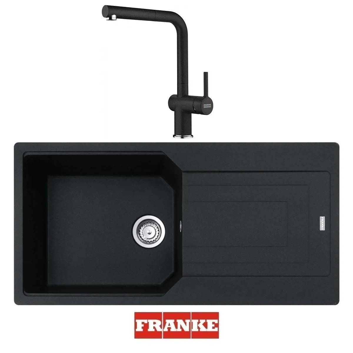 Franke Urban UBG 611-100 - Active Spiralli Armatür Evye Batarya Set Nero - FRANKE - Ürün Görseli 1