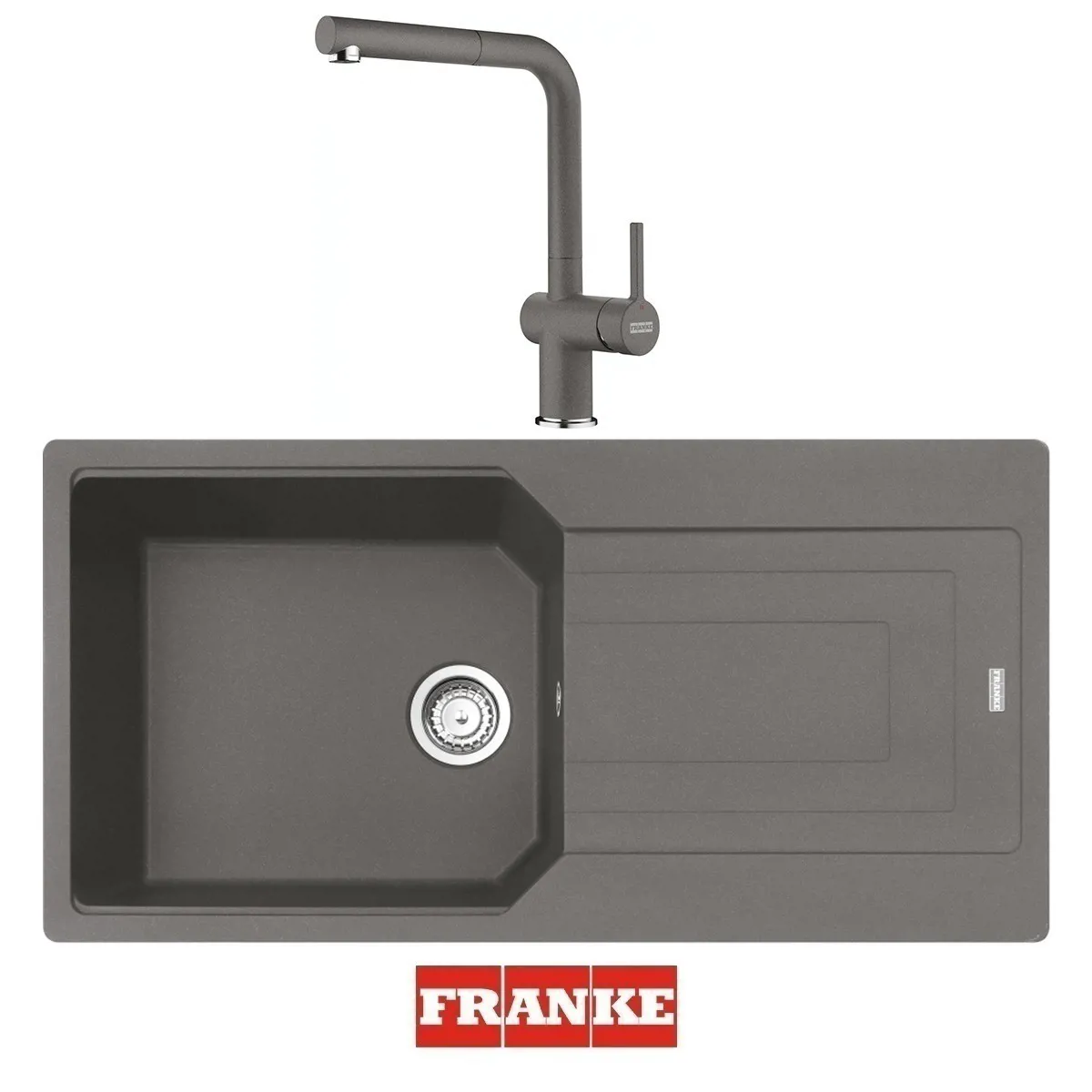 Franke Urban UBG 611-100 - Active Spiralli Armatür Evye Batarya Set Stone Grey - FRANKE - Ürün Görseli 1