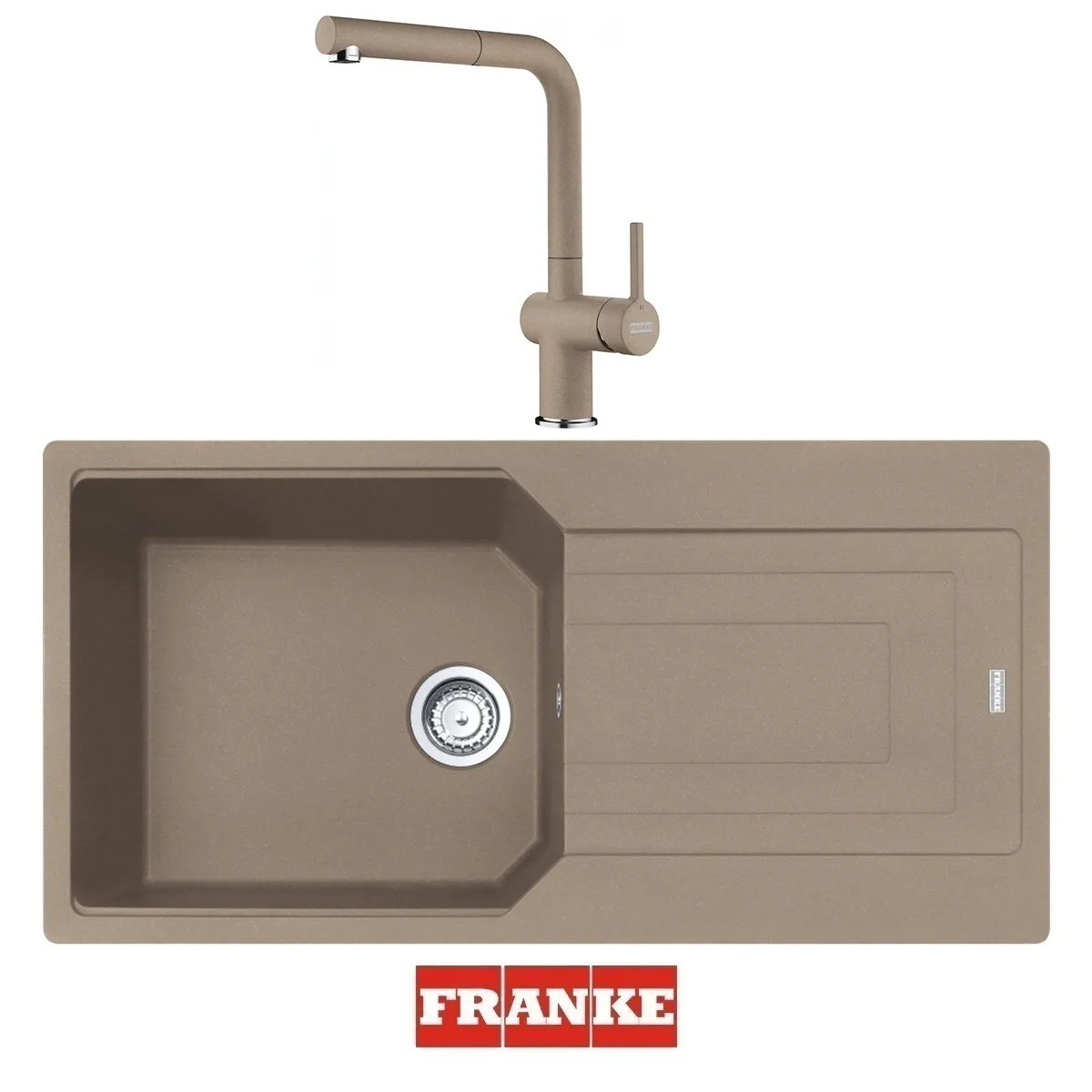 Franke Urban UBG 611-100 - Active Spiralli Armatür Evye Batarya Set Oyster - FRANKE - Ürün Görseli 1
