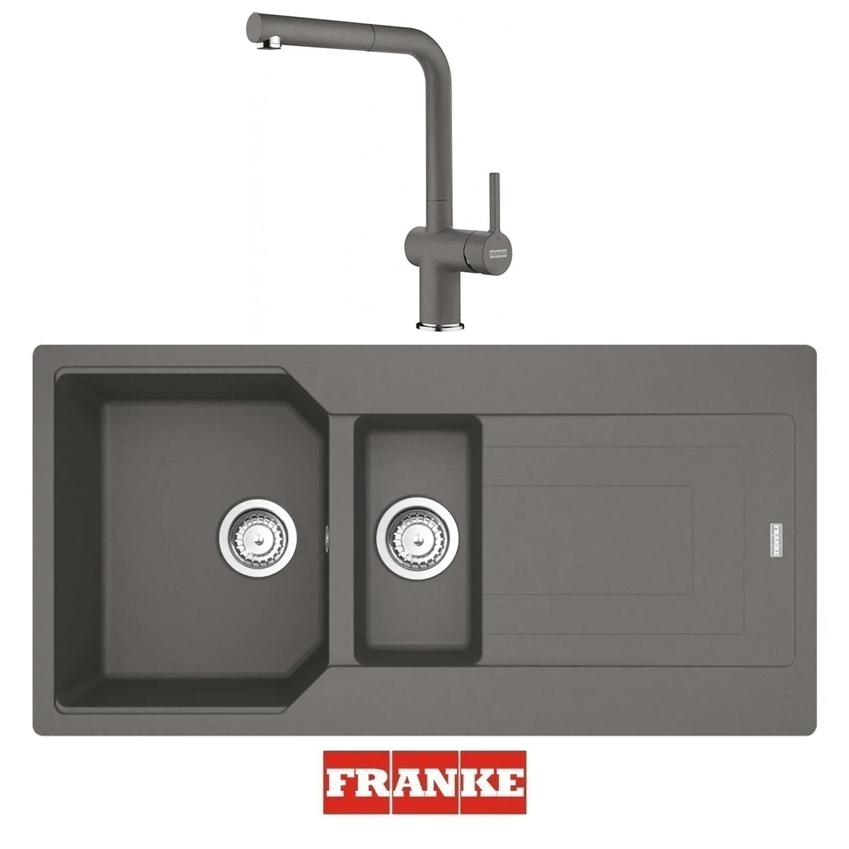 Franke Urban UBG 651-100 - Active Spiralli Armatür Evye Batarya Set Stone Grey - FRANKE - Ürün Görseli 1