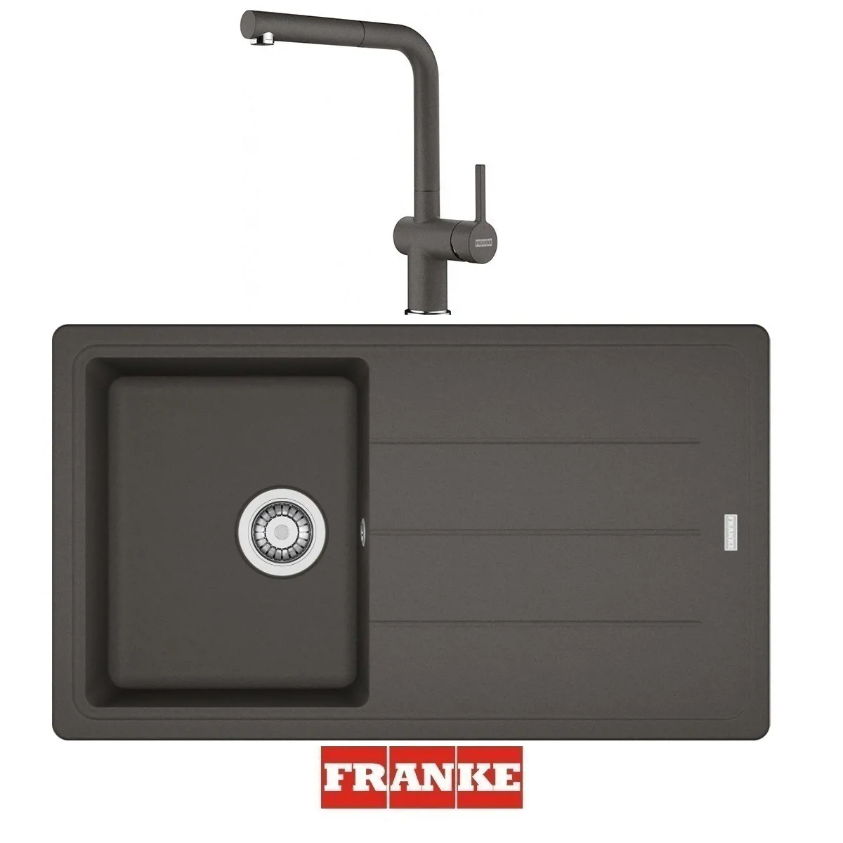 Franke Basis BFG 611-86 - Active Spiralli Armatür Evye Batarya Set Slate Grey - FRANKE - Ürün Görseli 1