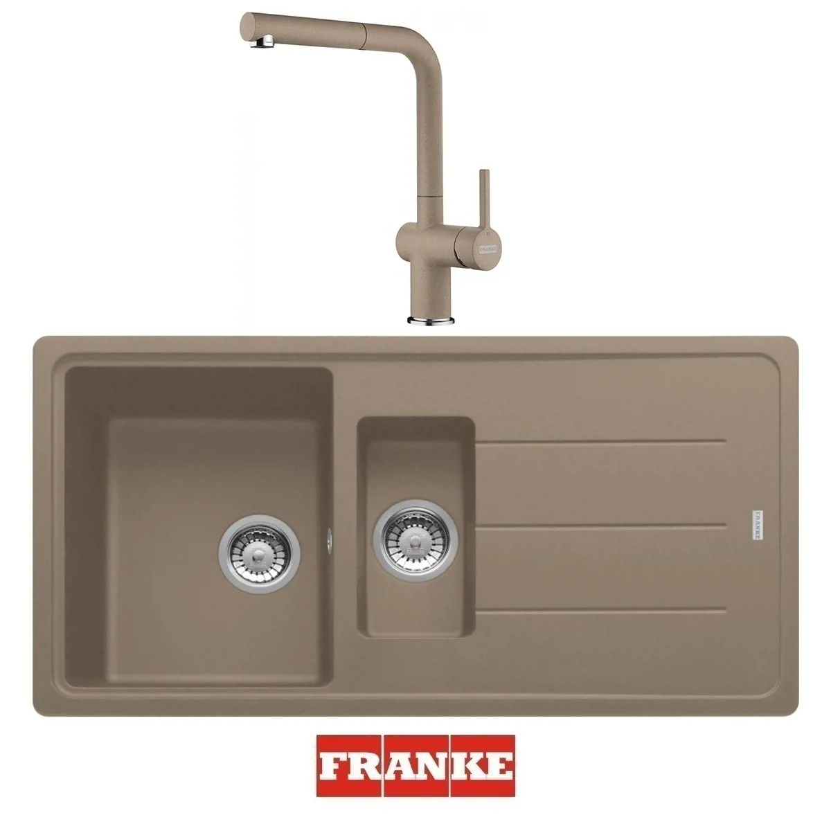 Franke Basis BFG 651-97 - Active Spiralli Armatür Evye Batarya Set Oyster - FRANKE - Ürün Görseli 1