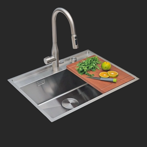Mase Mode Murano El Yapımı Evye (Seti) 68x51 cm Inoks (Chrome) - Mase mode - Ürün Görseli 1