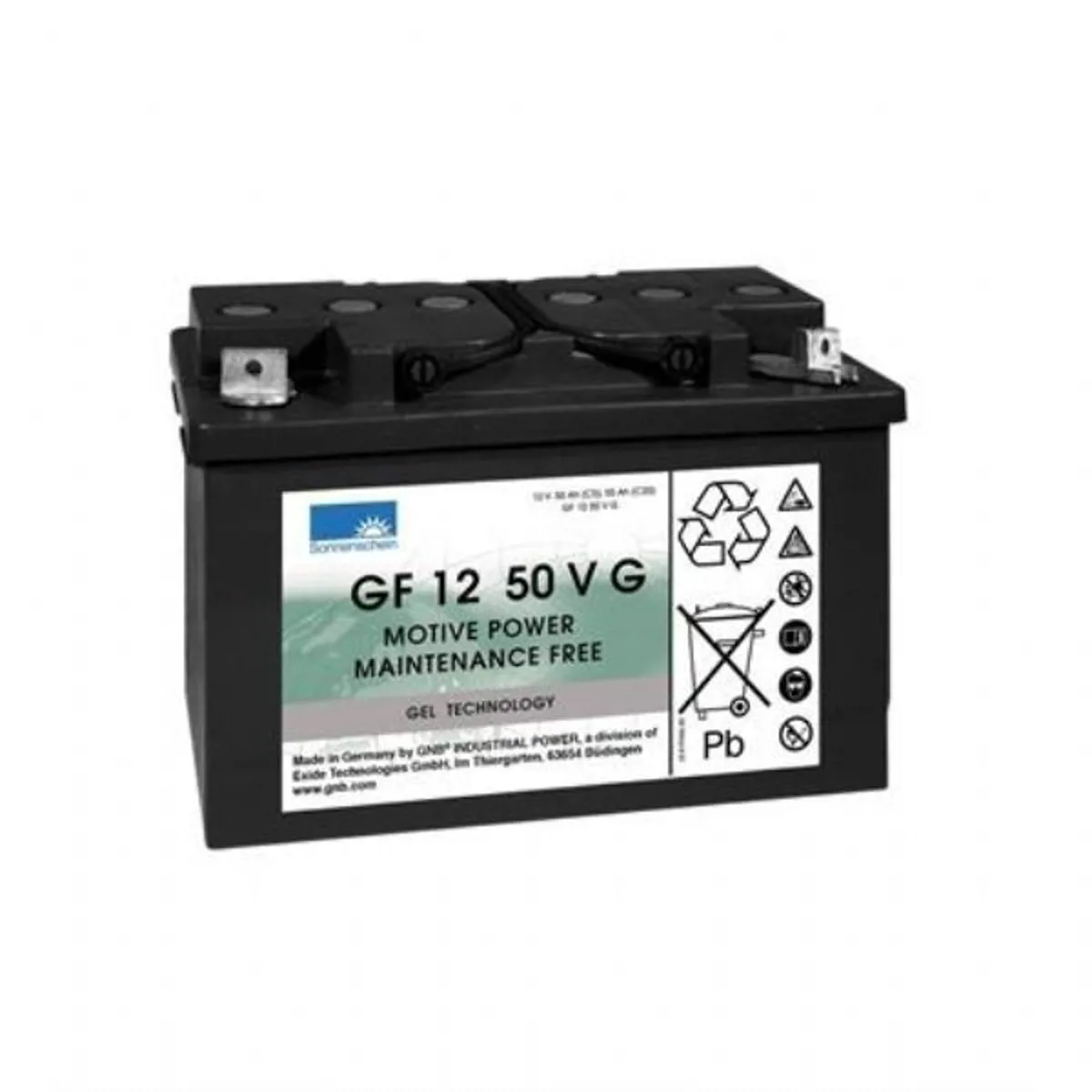 SONNENSCHEIN 12V 55 Amper Jel Akü  - Ürün Görseli 1