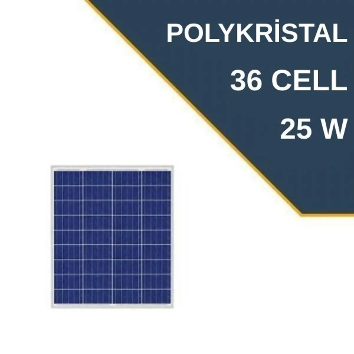 Lexron 25 Watt Polikristal Güneş Paneli - Lexron - Ürün Görseli 1