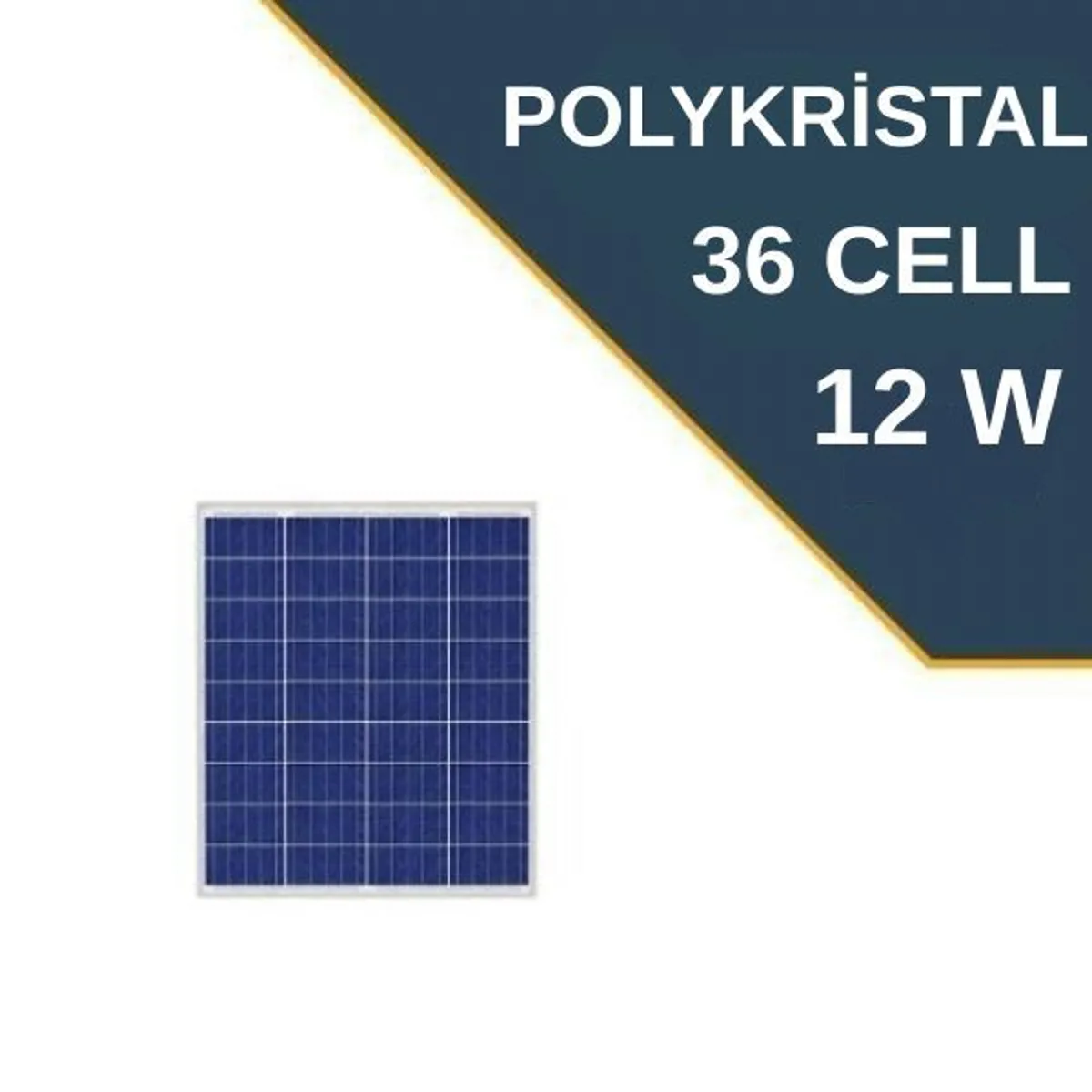 Lexron 12 Watt Polikristal Güneş Paneli - Lexron - Ürün Görseli 1