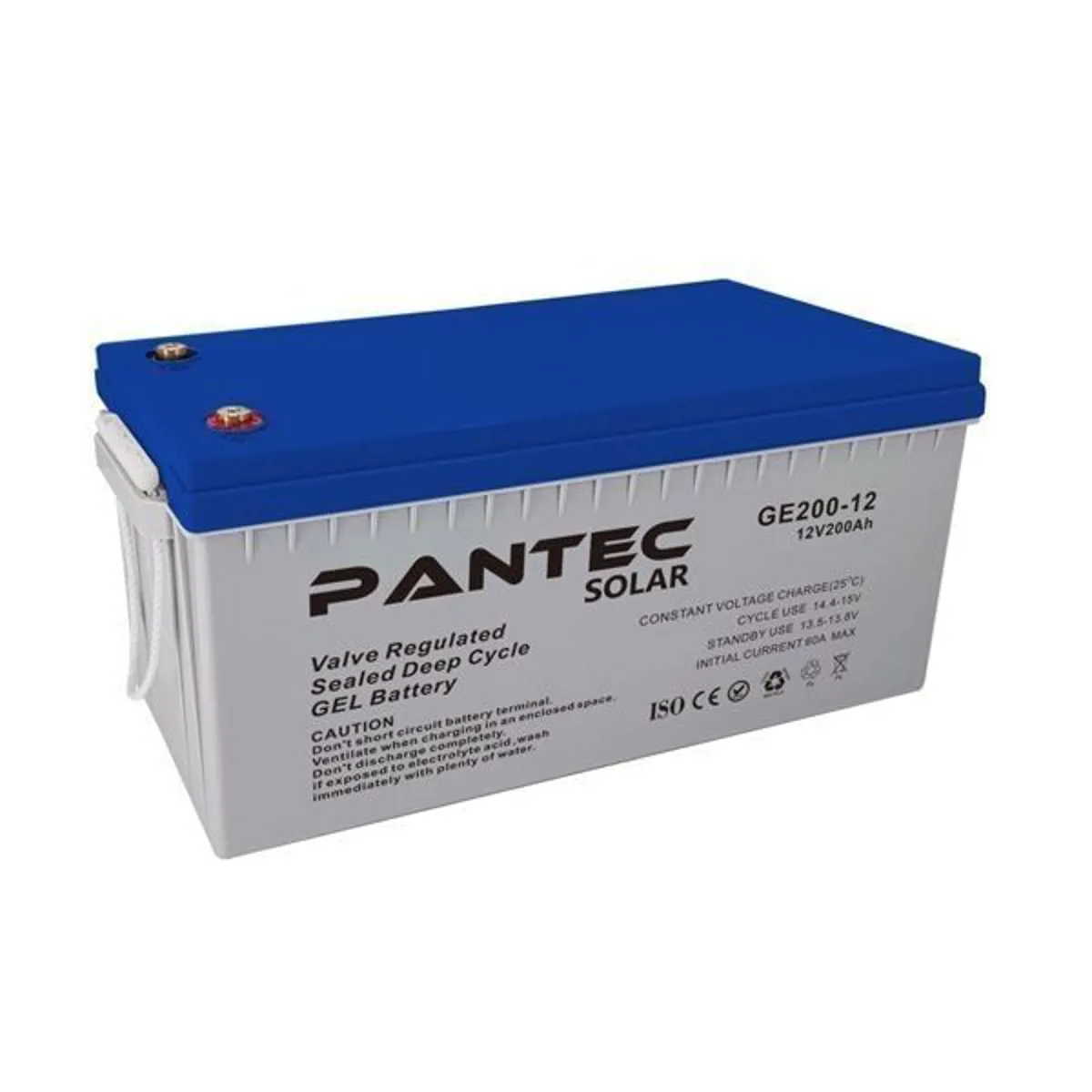  Pantec Solar 12V 200Ah Deep Cycle Jel Akü - Ürün Görseli 1