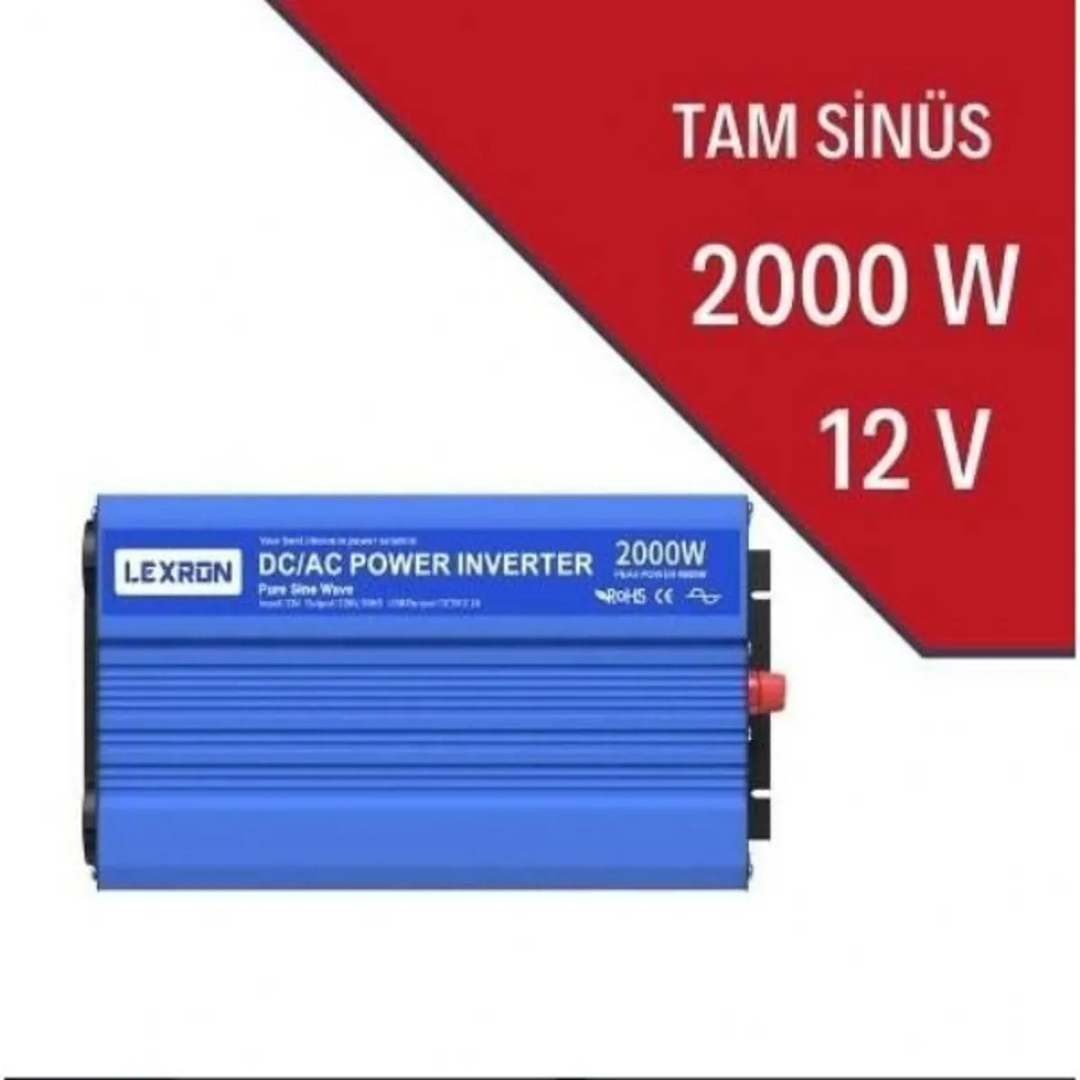 Lexron 12V 2000W Tam Sinüs İnverter - Lexron - Ürün Görseli 1