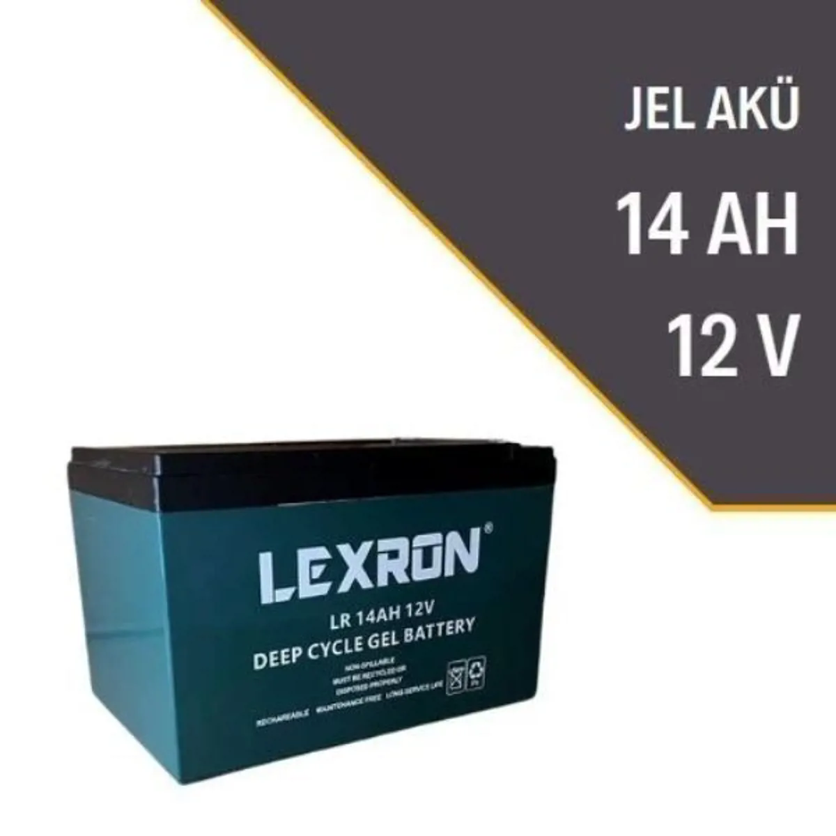 Lexron 12V 14Ah Jel Akü  - Lexron - Ürün Görseli 1