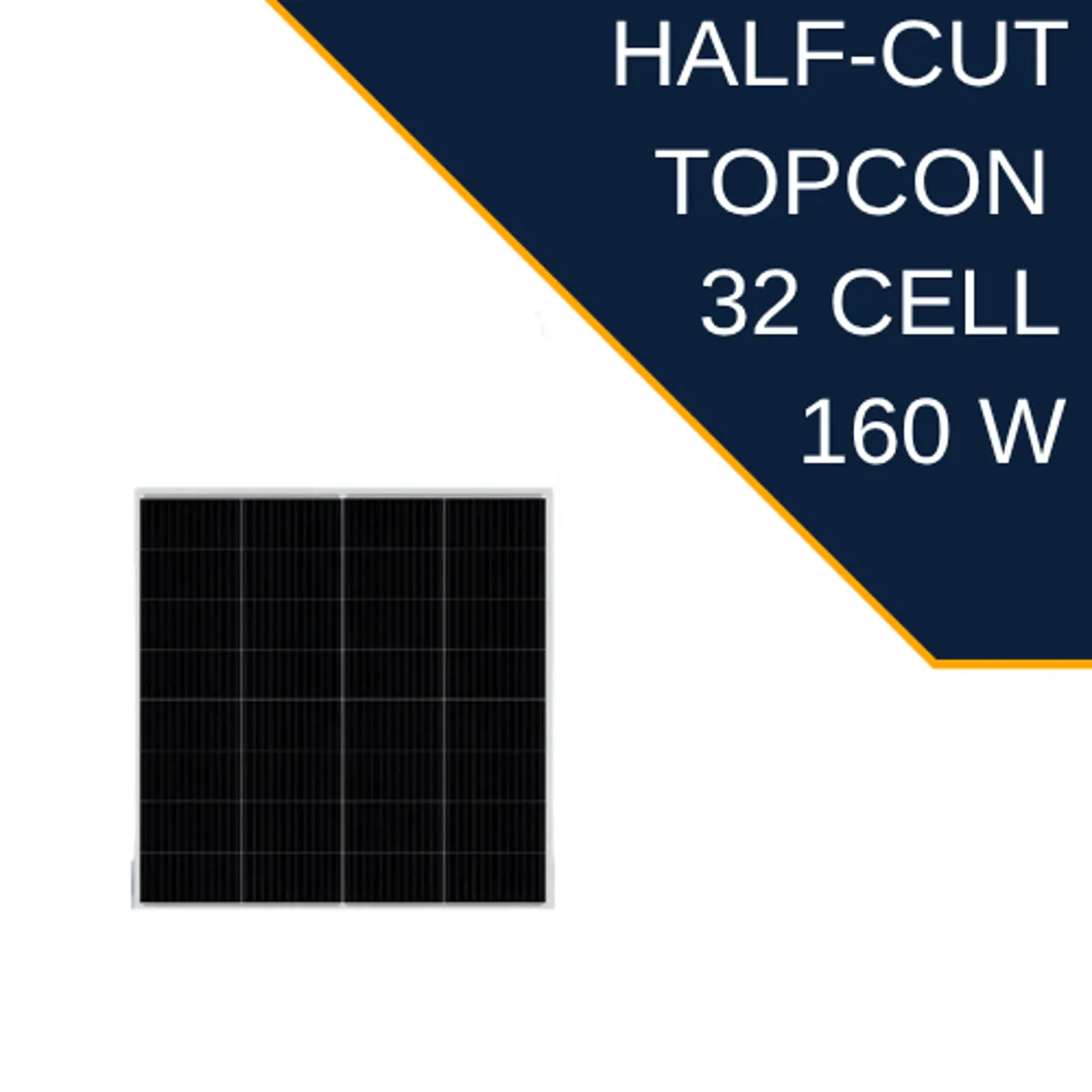 Lexron 160 Watt Half Cut Monokristal Güneş Paneli - Lexron - Ürün Görseli 1