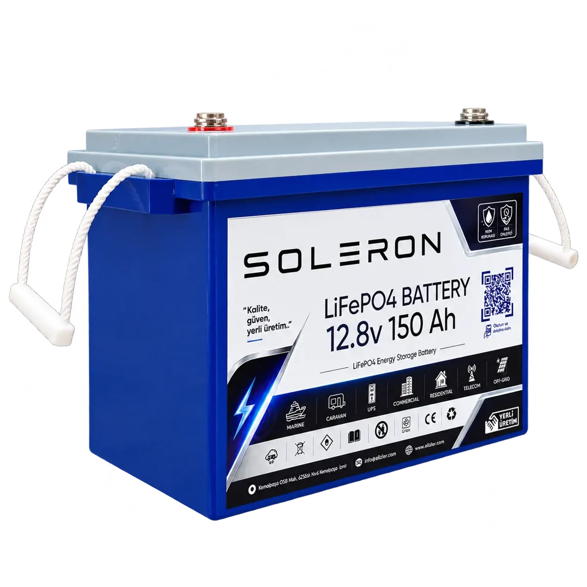 Soleron 12.8V 150 AH Lityum Batarya - Soleron - Ürün Görseli 1