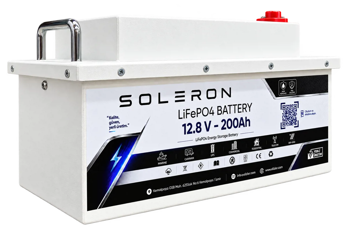 Soleron 12.8V 200 Ah Lityum Batarya - Soleron - Ürün Görseli 1