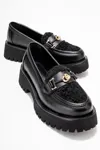 KADIN LOAFER AYAKKABI - SIYAH