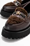 KADIN LOAFER AYAKKABI - KAHVE
