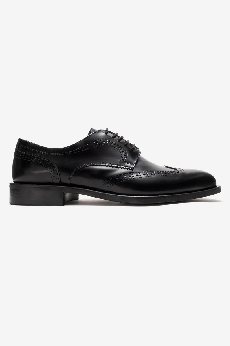 Erkek Hakiki Deri Mıcrolıght Oxford / Loafer Ayakkabı Siyah Açma - Güler Ayakkabı - Ürün Görseli 1
