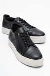 KADIN DERİ SNEAKER - SIYAH