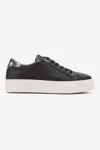 KADIN DERİ SNEAKER - SIYAH