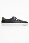 KADIN DERİ SNEAKER AYAKKABI - SIYAH ALTIN