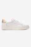 KADIN DERİ SNEAKER AYAKKABI - BEYAZ ALTIN