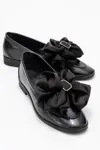 KADIN FİYONK DETAYLI LOAFER - SIYAH RUSTIK