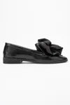 KADIN FİYONK DETAYLI LOAFER - SIYAH RUSTIK