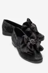 KADIN FİYONK DETAYLI LOAFER - SIYAH TUVIN