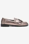 KADIN PÜSKÜLLÜ LOAFER - PLATIN METALIK