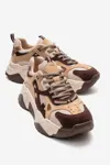 KADIN SNEAKER - KAHVE SUET MULTI