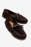 KADIN DERİ LOAFER - KAHVE SUET