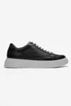 ERKEK DERİ SNEAKERS - SIYAH